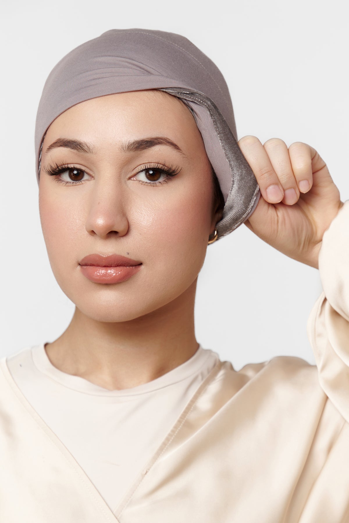 SOUS-HIJAB EN SOIE DE MÛRIER GRIS