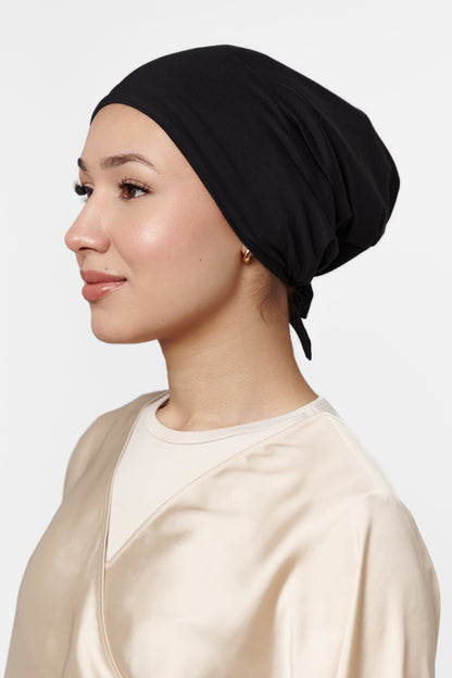 SOUS-HIJAB EN SOIE DE MÛRIER NOIR