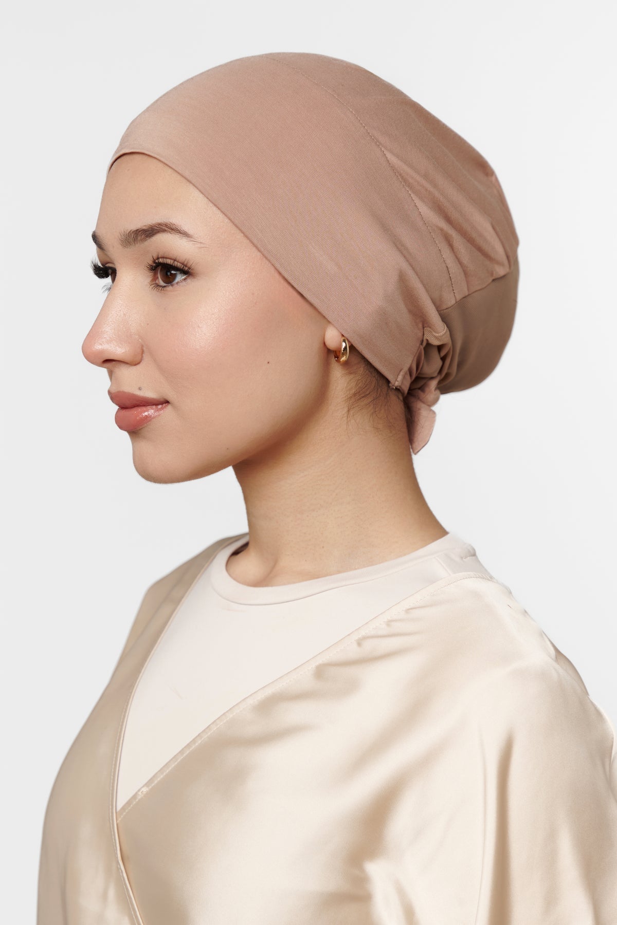 SOUS-HIJAB EN SOIE DE MÛRIER ROSE