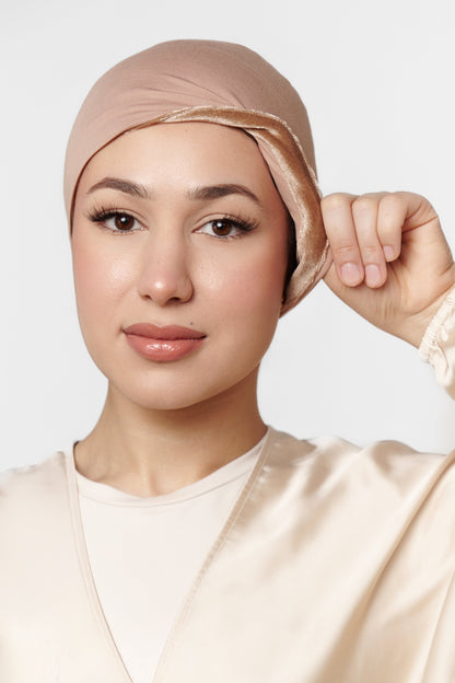 SOUS-HIJAB EN SOIE DE MÛRIER ROSE